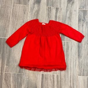 Toddler girls Christmas sweater dress size 18mo